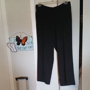 Talbots Classic Black Wide Leg Pants